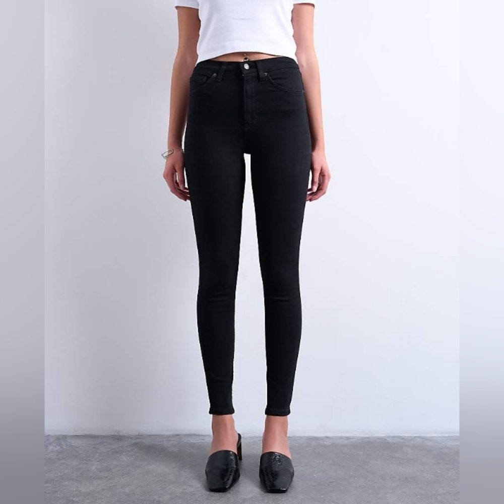 Topshop Jamie Black Skinny High-Rise Jeans